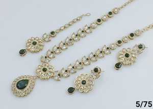 Indian Jewelry Traditional &Fashionable Gold Plated &<b>Long</b> Necklace With <b>Earring</b> and Maagtika Combo Necklace Set <b>for</b> <b>Women</b> - Product Image 2