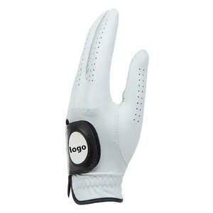 ถุงมือกอล์ฟมือขวาระบายอากาศได้ดีหนังแกะสีชมพูกันน้ำกันลื่น - Product Image 4