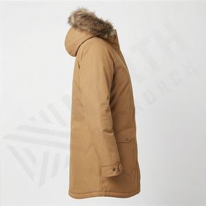 Manteau long parka pour homme, mode, hiver, col à capuche, chaud, couleur personnalisée, meilleure qualité, polaire en coton, vêtements d'extérieur formels de qualité supérieure - Product Image 3