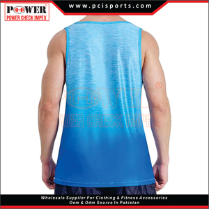 Venta al por mayor de camisetas sin mangas de algodón acanalado hombres cuello redondo de secado rápido deporte gimnasio chaleco transpirable 3D impreso diseño camiseta sin mangas - Product Image 3