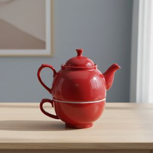 Théière en grès de qualité supérieure 3459962R, nouveau design, sans danger pour les aliments, avec poignée en céramique - Product Image 3