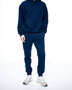 Pantalones de chándal unisex 100% algodón casual Hombre Jogger pantalones con logotipo bordado personalizado pantalones de gran tamaño. - Product Image 1