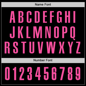 Polo personnalisé noir avec accents roses, nom d'équipe et numéro de joueur personnalisés, vêtements de sport élégants et confortables - Product Image 4