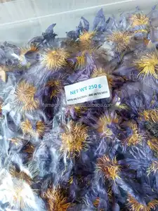 Fleur de Lotus bleu égyptien de qualité supérieure fleurs entières herbe séchée biologique fleur comestible naturelle tisane Relaxation et sommeil amélioré