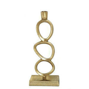 Porte-bougie conique moderne en fer noir mat, élégant et haut, écologique, pour anniversaire, décoration intérieure, mariage - Product Image 2