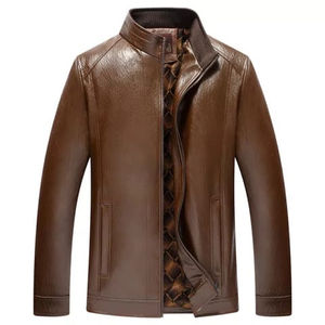 เสื้อแจ็กเก็ตหนังแกะแท้สำหรับผู้ชายเสื้อแจ็คเก็ตหนังขนสัตว์ดีไซน์ใหม่สำหรับฤดูหนาวฤดูใบไม้ร่วง - Product Image 4