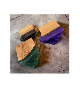 Posavasos de aspecto moderno con esteras y almohadillas de material de madera y resina de última calidad a precios competitivos - Product Image 2