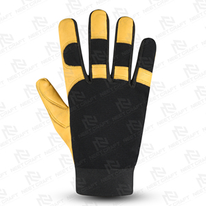 ถุงมือหนังวัวสำหรับงานหนักถุงมือประกอบสี - Product Image 3