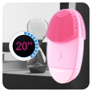 Brosse nettoyante faciale en silicone, appareils électriques de nettoyage du visage, masseur facial, nettoyeur de peau, outil de nettoyage en profondeur des pores par vibration sonique - Product Image 2