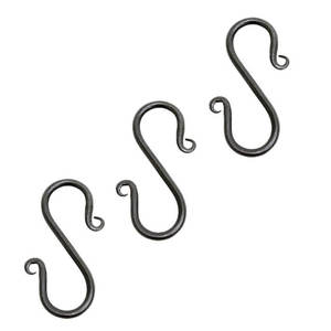 Hand Forged Twisted <b>S</b> <b>Hook</b>, Wrought Iron Handmade heavy Duty <b>S</b> <b>Hook</b> for Hanging Plants, Pots, Kitchen Utensil Hanging <b>Hooks</b> - Product Image 6