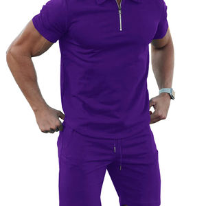 Personalizado nuevo verano secado rápido poliéster 100% conjunto de entrenamiento para correr al por mayor gimnasio desgaste entrenamiento deportes Fitness conjuntos hombres - Product Image 4