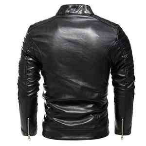 Chaqueta de Cuero de Diseño OEM, Chaqueta de Invierno, Diseño Personalizado de Moda Popular, Diseña la Tuya Propia al Mejor Precio, Chaqueta de Cuero al por Mayor para Hombre - Product Image 2