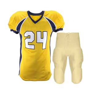 Uniforme de football américain de vêtements de sport confortables et légers uniforme de couleur verte violette de sublimation personnalisée 2024 - Product Image 3