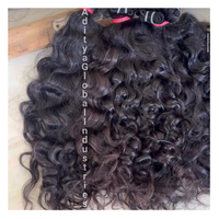 Cheveux naturels bouclés indiens Remy de qualité supérieure, cuticules alignées, sans nœuds, double trame machine, toutes couleurs, prix bas, fabricant