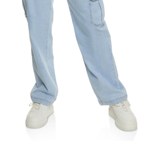 Pantalones Cargo de secado rápido de alta calidad para mujer con múltiples bolsillos logotipo personalizado estilo callejero pantalones para adultos para invierno precio barato - Product Image 5