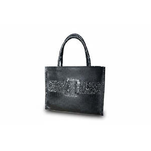 Sac à main décontracté en cuir vegan pour femmes, motif alligator, grande capacité - Product Image 1