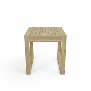 Table d'appoint de patio extérieure au design scandinave minimaliste, design moderne, bois d'acacia, mobilier d'extérieur moderne, OEM/ODM - Product Image 2