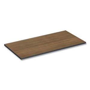 Alera ALETT4824EW Espresso/<b>Walnut</b> Rectangular Reversible Laminate <b>Table</b> Top 47.63 In. X 23.63 In. Contemporary Made Melamine - Product Image 4