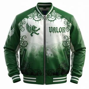 Veste universitaire en satin mélangé de qualité supérieure légère et élégante, idéale pour l'école et le streetwear - Product Image 6