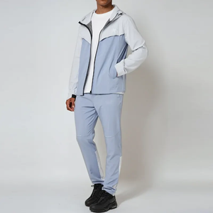 Nuevo Conjunto de Chaqueta Cortavientos con Capucha y Pantalones de Forro Polar para Hombre, Estilo Personalizado, Impreso, Transpirable, Ropa Deportiva, Oferta - Product Image 2