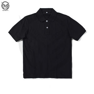 Golf de manga corta para hombre 2025 personalizado para Polos tela de punto de patrón sólido con diseño de logotipo de marca propia - Product Image 4