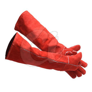 Guantes de soldador de cuero a precio barato hechos en fábrica Guantes de soldador de cuero de seguridad de alta calidad - Product Image 1