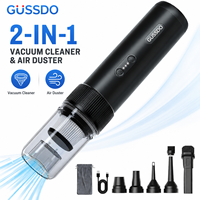 Aspirateur de voiture portable 3 en 1 avec souffleur, pompe à air, aspiration puissante, aspirateur à main sans fil
