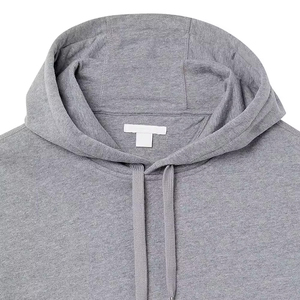 Sweat à capuche pour homme, couleur unie, grande taille, vêtements d'hiver chauds, impression de logo personnalisée, léger, OEM ODM 2026, coupe classique - Product Image 5
