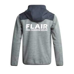 Veste polaire technique d'hiver pour homme avec logo personnalisé du fabricant, décontractée, fermeture éclair intégrale, coupe-vent, pull à col montant brodé - Product Image 3