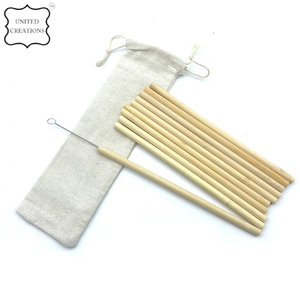 Eco-Friendly <b>Reusable</b> Natural Bamboo Drinking <b>Straws</b> Biodegradable Disposable Wood <b>Straw</b> - Product Image 3