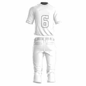 Fabrication 100% Top Haute Qualité Matériau Respirant Hommes Baseball Uniforme Pas Cher Prix À Manches Courtes Hommes Baseball Uniforme - Product Image 3