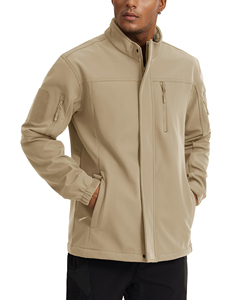 Veste en toile coupe-vent Softshell personnalisée Haute rue Imperméable Coupe-vent pour l'hiver Randonnée tactique en plein air Vestes pour hommes - Product Image 2