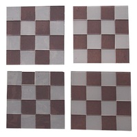 Sous-verres et tapis de décoration pour la maison, sous-verres personnalisés en mosaïque, impression écologique, tapis de table carrés durables