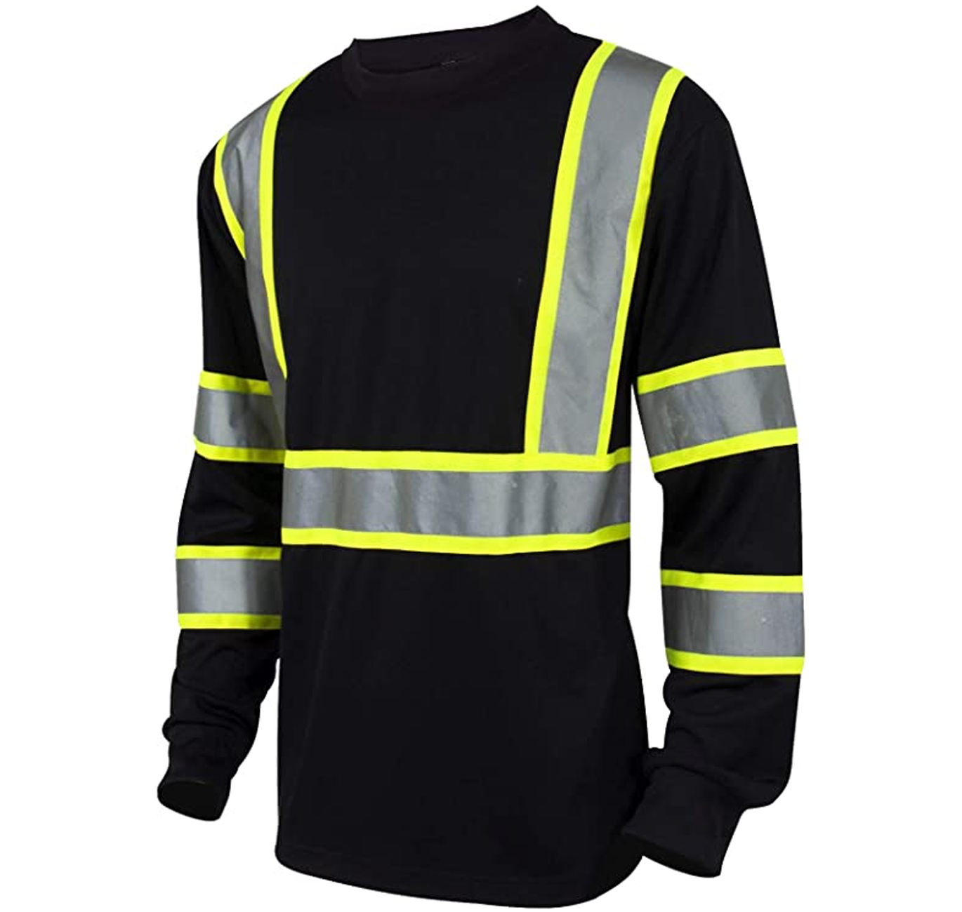 Reflektierende Streifen Hi Vis Workwear Konstruktion Hi Vis Sicherheits arbeit T-Shirt Langarm Reflektieren des High Visibility Shirt