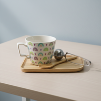 Ensemble de tasses à café en céramique 3460467Set-0.32, style Europe du Nord, avec infuseur pour le thé, pour l'exportation