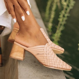 Handmade Creations Moroccan Raffia Slide Sandals, <b>Flats</b>, Raffia Shoes - Product Image 1