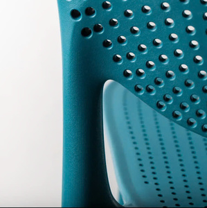 Chaise en plastique multicolore pour salon Empilable Durable Anti-bruit Avec protection des pieds Design moderne - Product Image 2