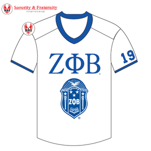 Zeta phi Beta ชุดกีฬาปักลายสำหรับผู้หญิงเสื้อเบสบอลปักลาย zpb sorority โพลีเอสเตอร์ - Product Image 5