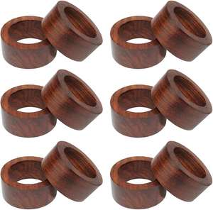 Nuevo estilo, diseño ecológico hecho a mano, servilletero de madera, soporte para anillo, decoración para fiestas, uso, servilletero a precio mayorista - Product Image 5