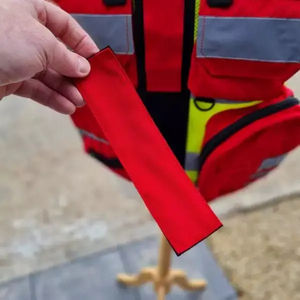 Chaleco DE SEGURIDAD reflectante 2024 USA Fir Hi Viz con cremallera frontal bolsillo multifuncional logotipo personalizable Para Chaleco de seguridad médica - Product Image 6