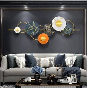 Arte de pared de metal de diseño personalizado para regalos de boda y Diwali, colgante simple moderno OEM/ODM para sala de estar/dormitorio/salón, - Product Image 3