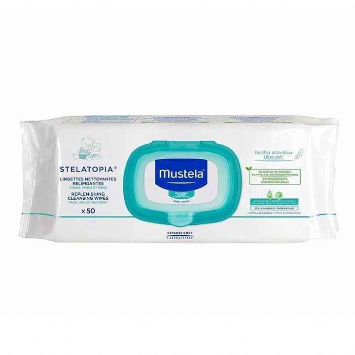 Mustela Stelatopia Cleaning Wipes 50 Pieces