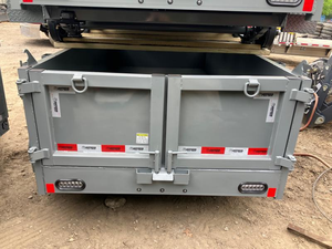 Semi-remorque à benne basculante flexible d'occasion, personnalisée en usine, 2 à 4 essieux, hydraulique, engrenage 5X10, 2 pieds, capacité de 30 à 60 tonnes, agricole 1 - Product Image 3