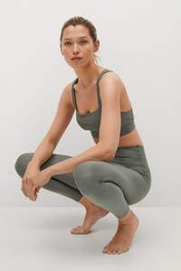 Mallas de fitness de gimnasio de punto transpirables de cintura alta personalizadas para mujer pantalones de yoga deportivos de estilo Poc para invierno - Product Image 5