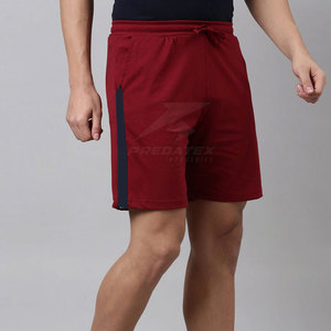 Shorts décontractés pour hommes, style actuel, 100% coton, couleur unie, taille mi-haute, prix de gros - Product Image 2