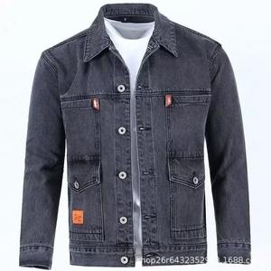 Premium 100% coton Denim hommes vestes nouveau respirant chaud hiver jean homme vestes personnaliser élégant lavé veste pour hommes - Product Image 5