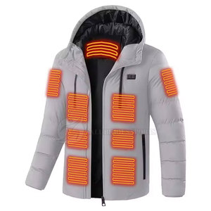 Best Quality Slim Self-<b>Heating</b> Men's <b>Jacket</b> Quick Dry Breathable Stand Collar High Street Style Customized Color Logo Pakistan - Product Image 1