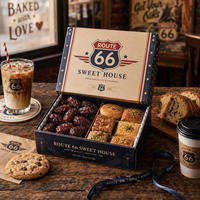 AT PACK Individuell Bedruckte Luxus-Dessert-Geschenkboxen mit Band Großhandel Bäckerei-Verpackungsbox für Datteln Schokolade Gebäck Süßigkeiten