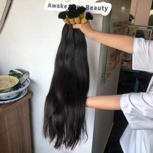 Vietnamita-extensiones de pelo 100% liso a granel, gran variedad de tamaños y colores, con más de 10 años, venta al por mayor, lista para enviar - Product Image 2