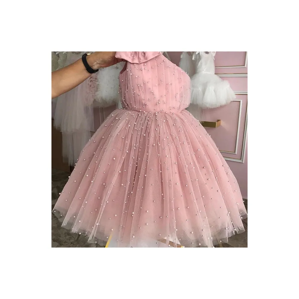فستان الأميرات الأعلى مبيعًا ثقيل شبكي للأطفال فستان بناتي للحفلات للبنات بأفضل سعر